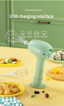 USB Charging Wireless  Automatic 3 Speed Hand Food Mixer.