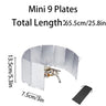 Foldable Aluminum Outdoor Cooking Wind Screen with Storage Bag for Camping