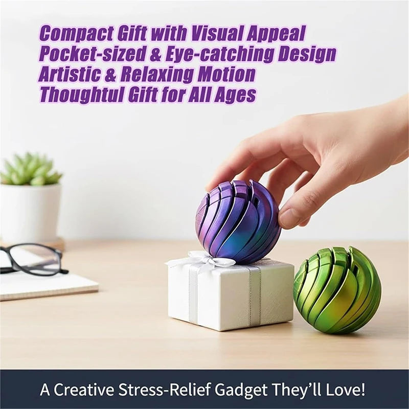 【MQ124】3D Printed Slime Ball Fidget With Rotating Design For Anxiety Relief