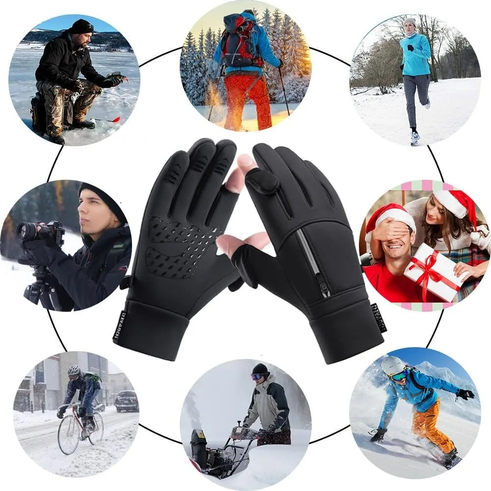 YANBIGUO Thermal Touch Screen Sport Gloves for Men Or Women