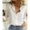 Women's Casual Long Sleeve Cotton Linen Blouse.