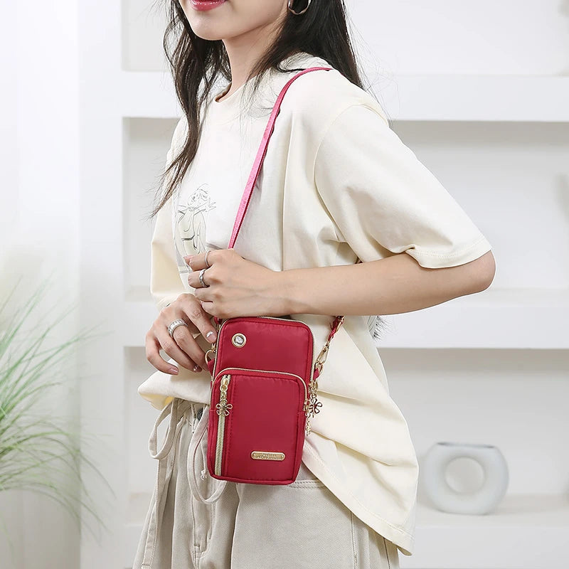 Women's Lightweight Nylon Crossbody Or Arm Bag