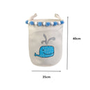 Foldable Canvas Cartoon Animal Laundry Basket OR Toy Storage.