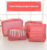 Men And Women's 6pcs Multifunction Waterproof Packing Cubes
