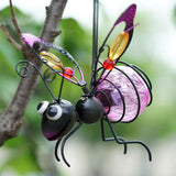 Solar LED Iron  Waterproof Hanging  Insect Tree Ornament