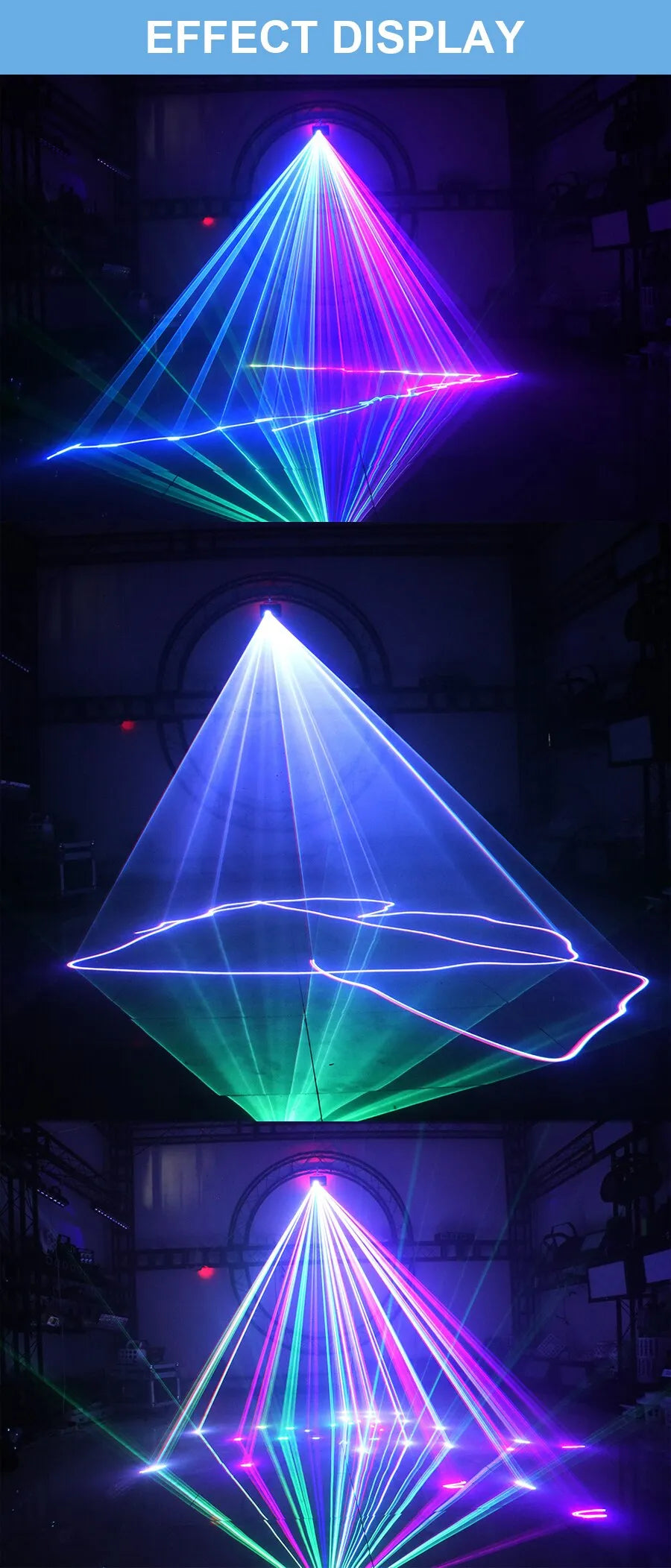 RGB 500MW  Laser Beam Light Projector DMX For Dance Parties