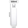 300-1000ML Transparent Glass Water Bottle