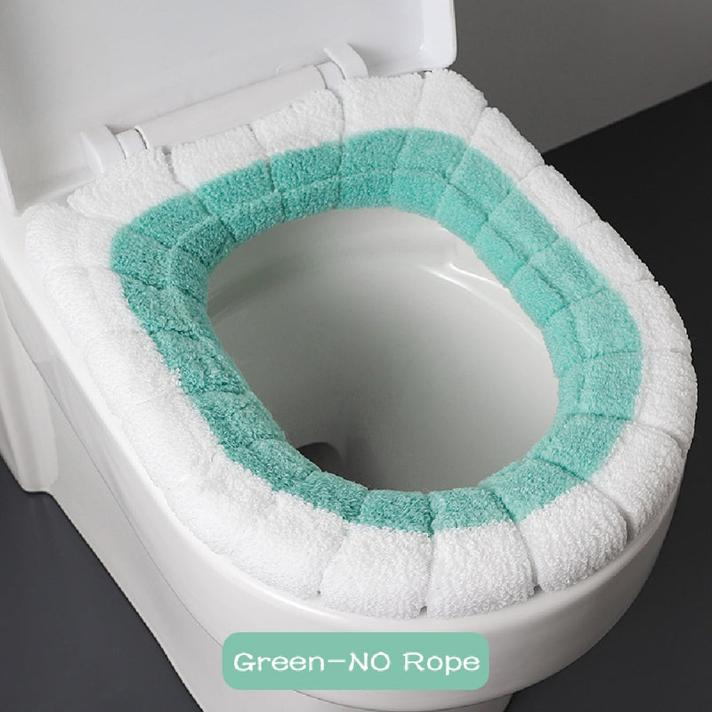 Universal Soft Warm Toilet Seat Cushion.  Easily removed and washable.