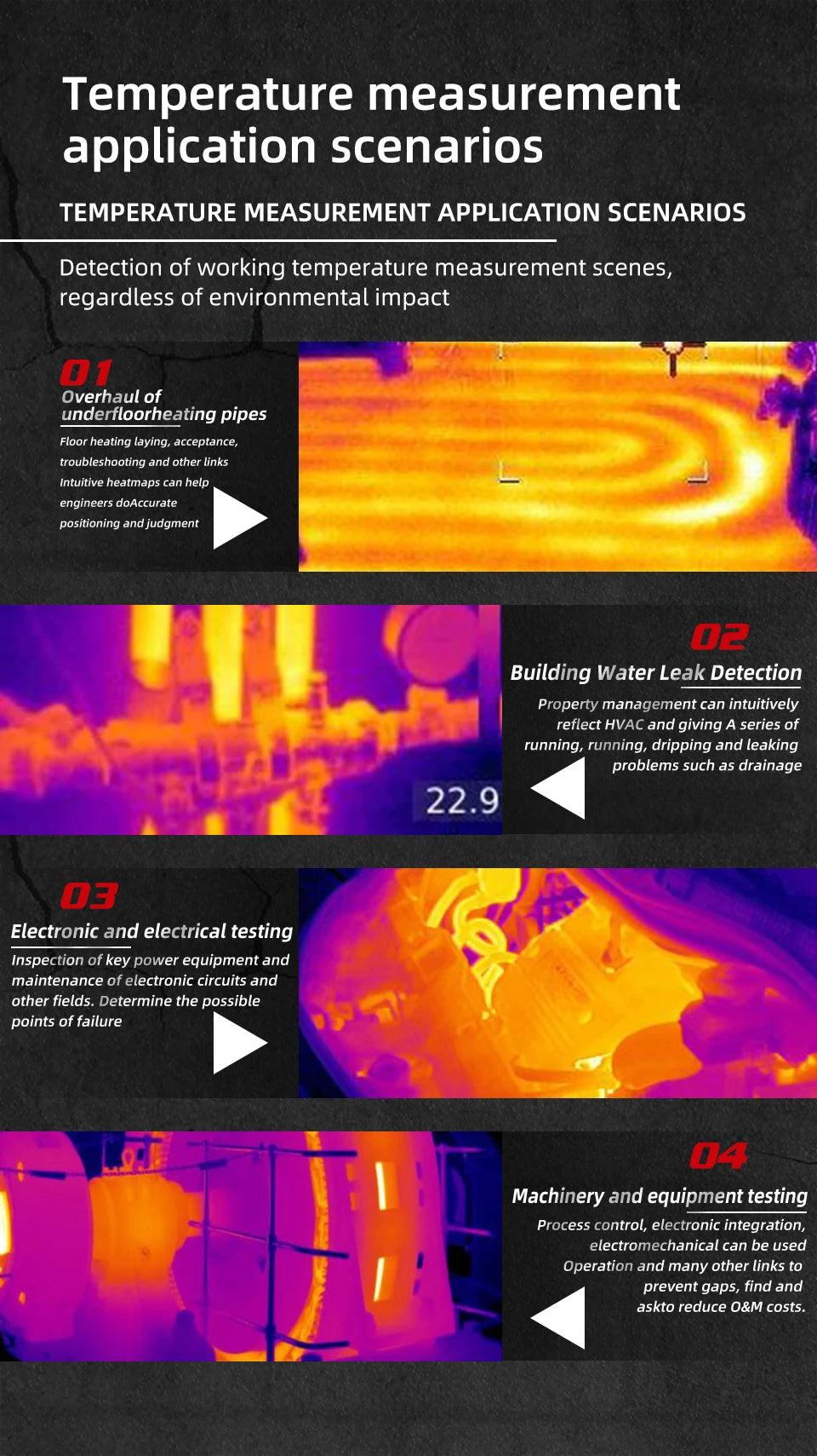 BSIDE Thermal Imager Camera HX1 Laser Thermographic HD Display For Circuit PCB Repair Pipeline Detection Medical Laser position