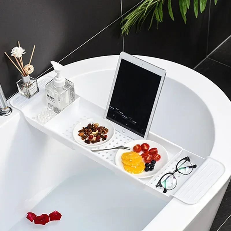 Extendable Bathtub Organizer Shelf