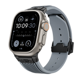 Silicone Sports Strap for Apple Watch Ultra 2/1 49mm Series 9 8 7 45mm 44mm Or IWatch 6 5 4 3 Se 44mm 42mm