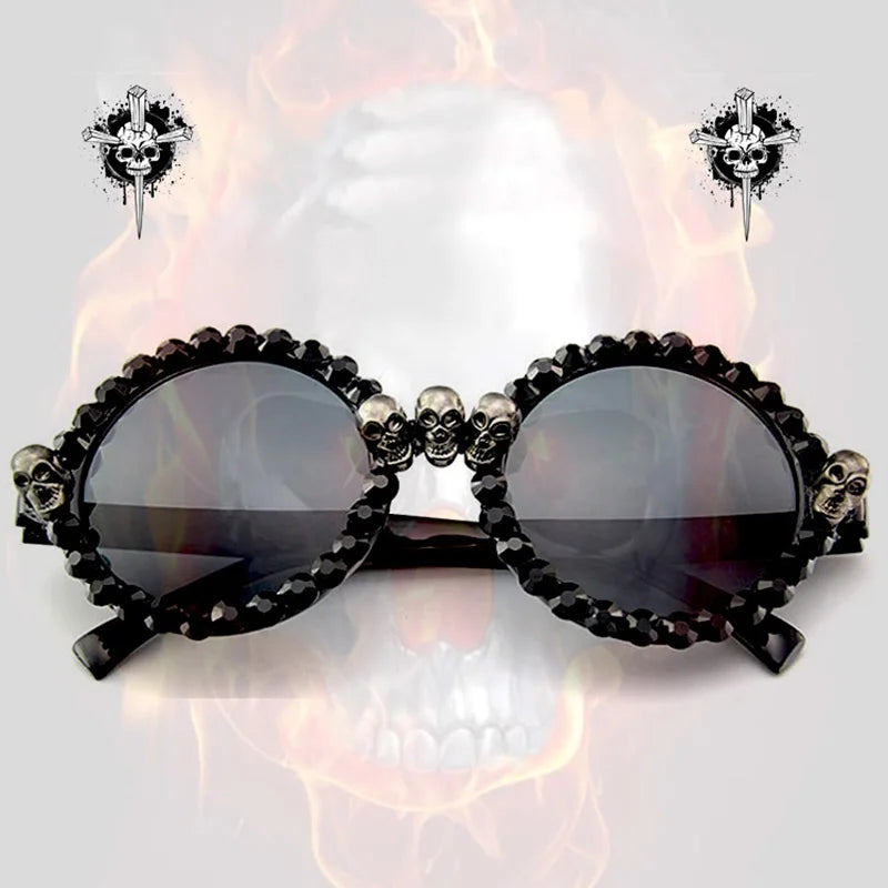 Vintage Gothic Skull Sunglasses