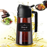 2-in-1 16 OZ Glass Leakproof Oil Sprayer & Dispenser For Cooking