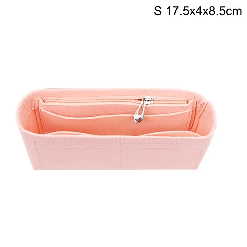 Felt Insert Accessory Organizer For Handbags