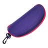 KLASSNUM Hard Eyeglass Protector Case With Zipper And Carabiner Hook