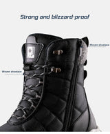 Men's Waterproof High-top/Plush Hiking Snow Boots