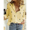 Women's Casual Long Sleeve Cotton Linen Blouse.