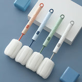 Long Handle Soft Sponge Bottle Brush