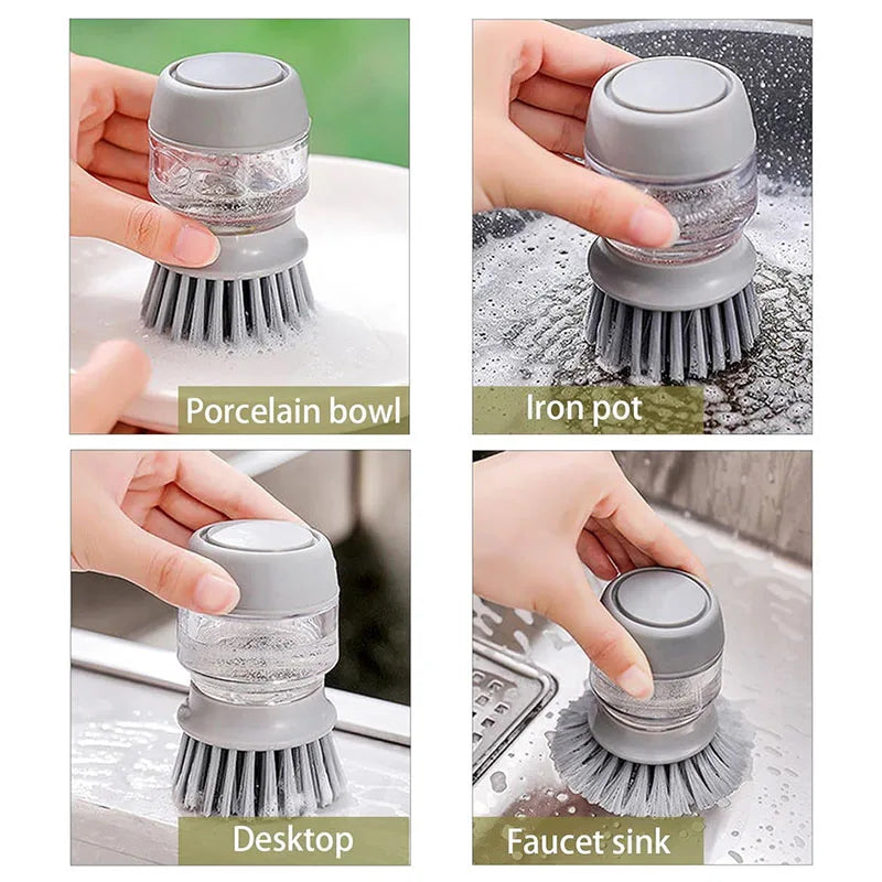 Soap Dispenser Dish Brush With Drainage Base