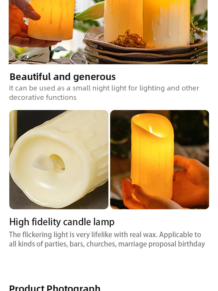 1 Pc Plastic Electronic Candle Lights
