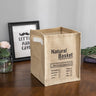 Folding Jute Organizer Storage Basket With Lids