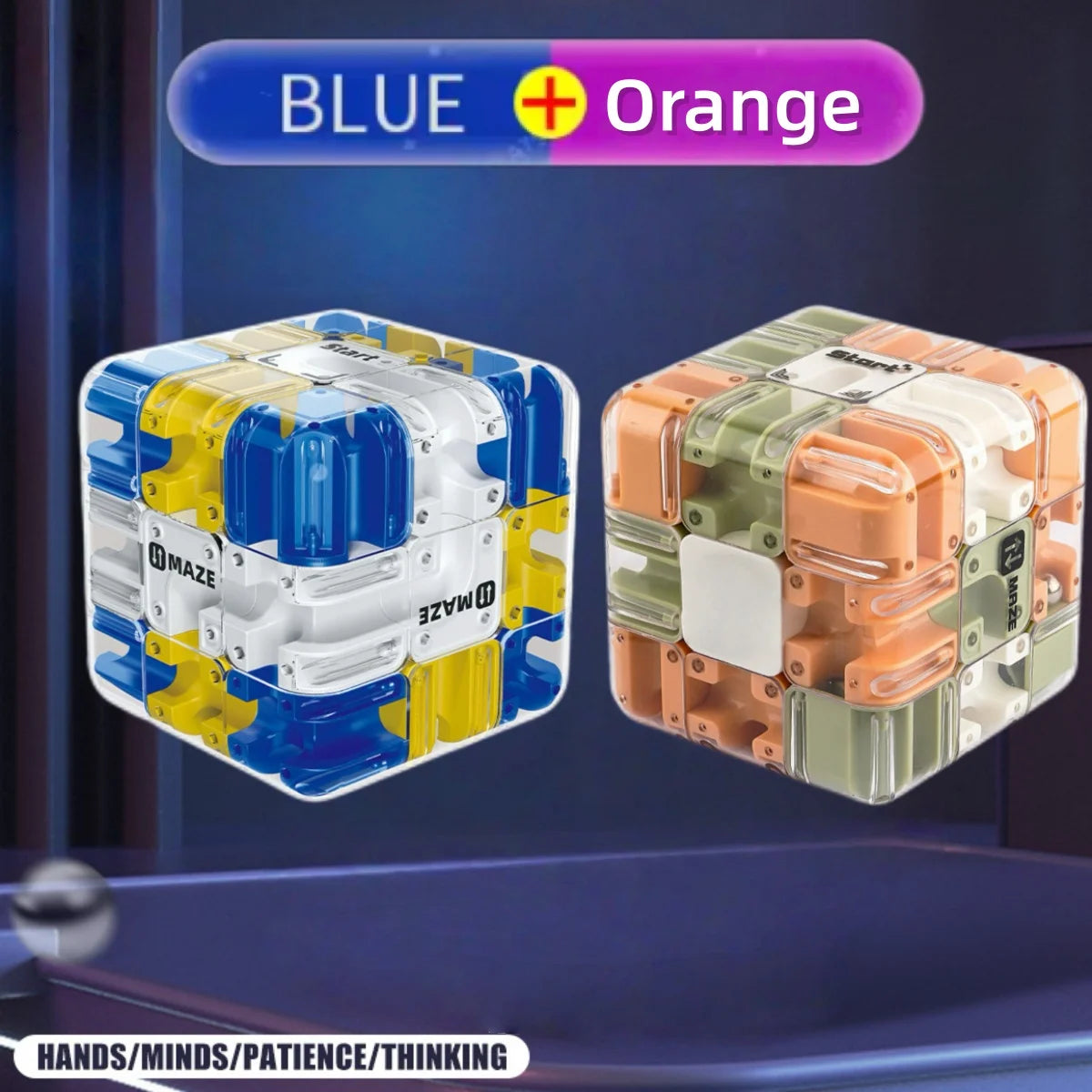 3D Ball Rolling Maze Puzzle Cube For Children Or Adults
