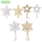 Plastic Five-pointed Star Snowflake Christmas Tree Top
