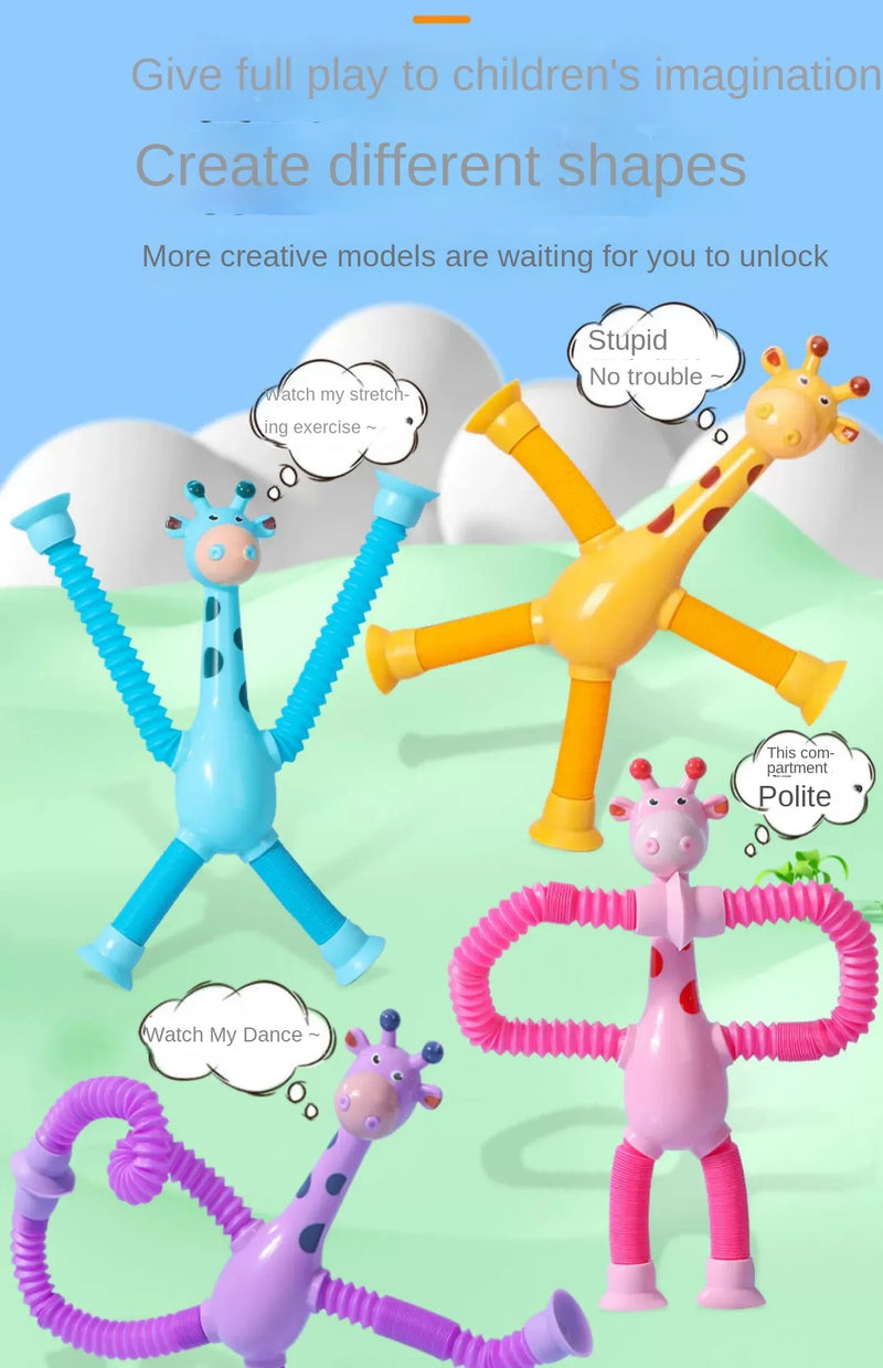 Children Suction Cup Giraffe Toys