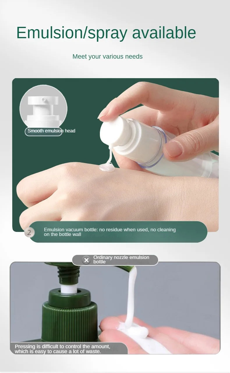 15ml 30ml 50ml Clear Airless Cosmetic Cream Pump Bottle