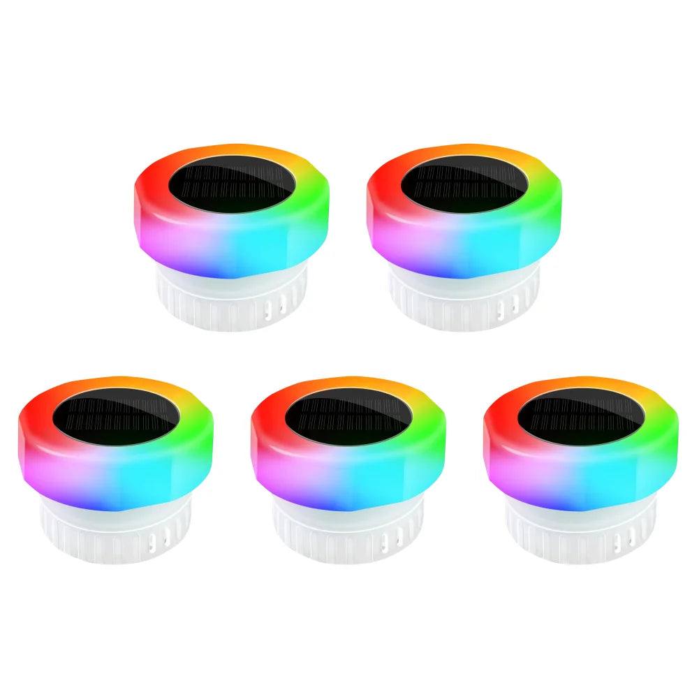 Solar Floating Chlorine 3 Inch Dispenser with Colorful Light