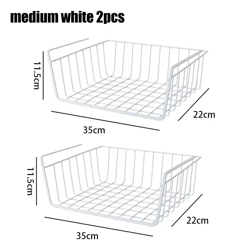 Multifunctional Iron bottom hanging Storage basket