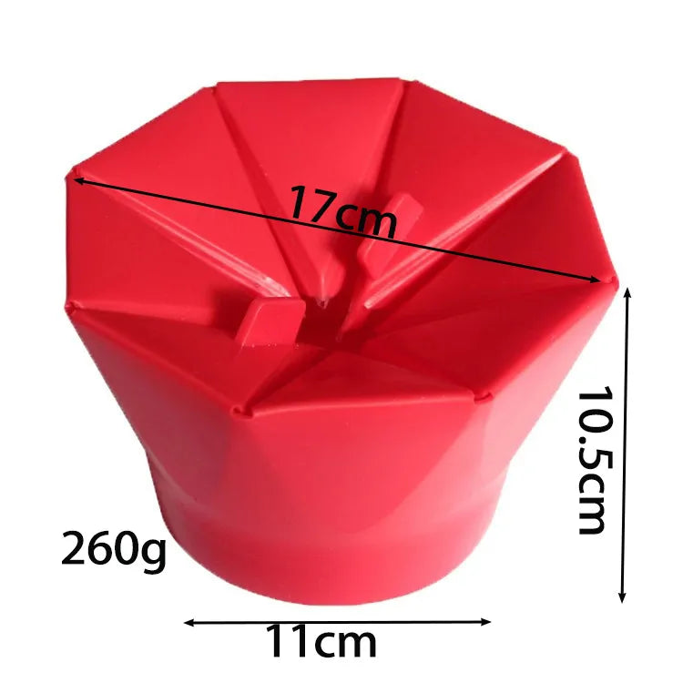 Silicone Microwave Foldable Popcorn Bowl.