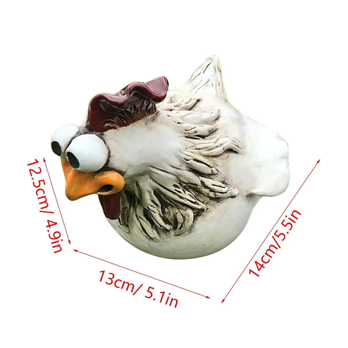 Resin Chicken Fence Decor