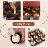 100pcs Oilproof Tulip Muffin Cupcake Liners