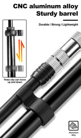 X-TIGER 25cm Portable High-pressure 300psi Bike Air Pump with Gauge