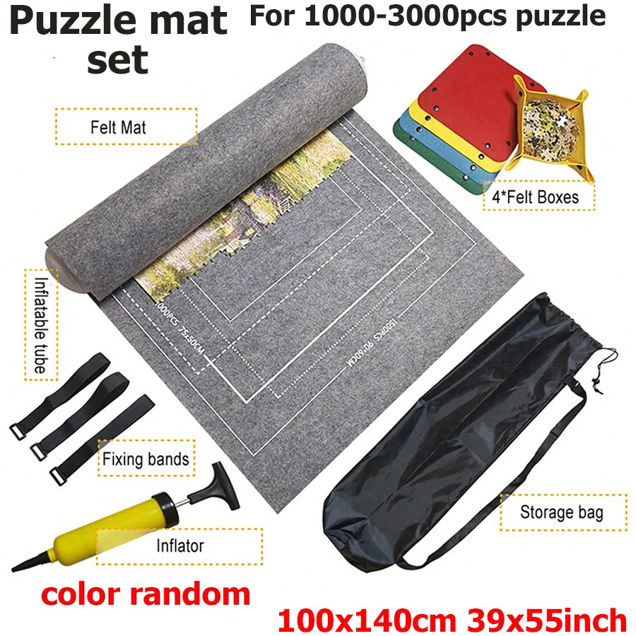 Felt Puzzle Scroll Storage Mat For 1500-3000 PCS