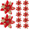 10/5/1pcs 14.5cm Glitter Christmas Tree Or Gift Wrap Decoration.