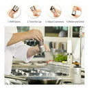 Adjustable Stainless Steel Glass Mill Salt Pepper Grinder