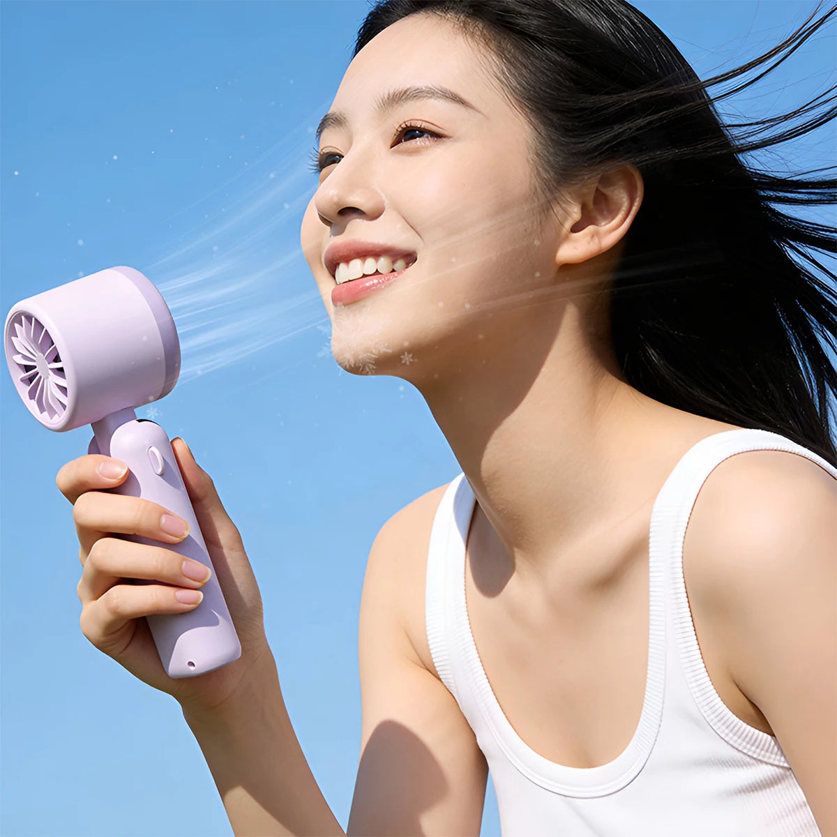 USB Rechargeable Foldable  Handheld Turbo Fan
