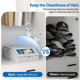 Dustproof Hat Organizer With Lid