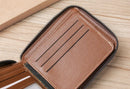 Men's Pu Leather Wallet With Zipper.