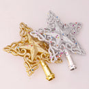 Plastic Five-pointed Star Snowflake Christmas Tree Top