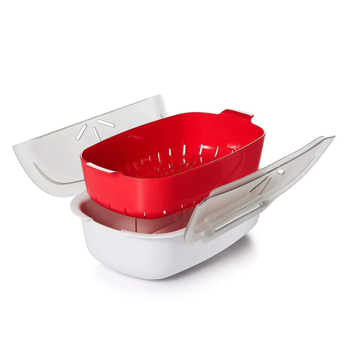 Microwave Oven Plastic Steamer With Lid