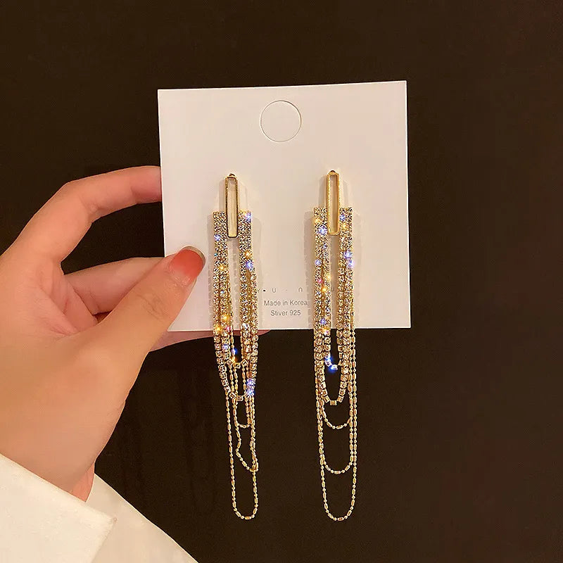 Women's Fashion Zircon Christmas Earrings.