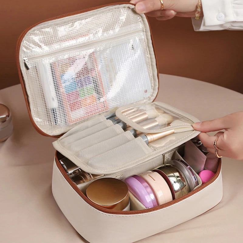 1Pieces 3 In 1 Multipurpose PU Makeup Storage Bag