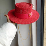 Women's Delicate Woven Summer Straw Hat