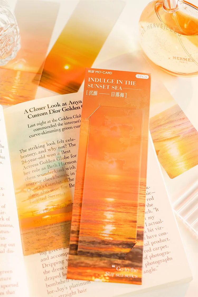5pcs Star Ocean Translucent Bookmark