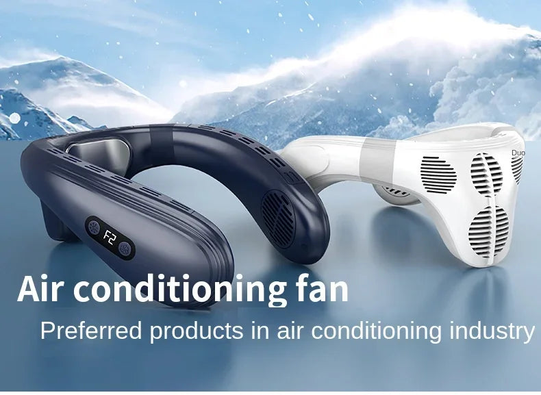 Rechargeable Semiconductor Bladeless Turbo Neck Fan