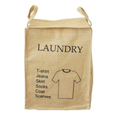 Folding Jute Organizer Storage Basket With Lids