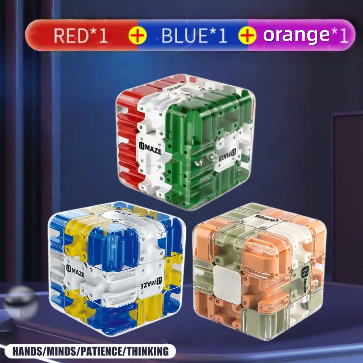 3D Ball Rolling Maze Puzzle Cube For Children Or Adults